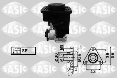 7076050 SASIC Гидравлический насос, рулевое управление