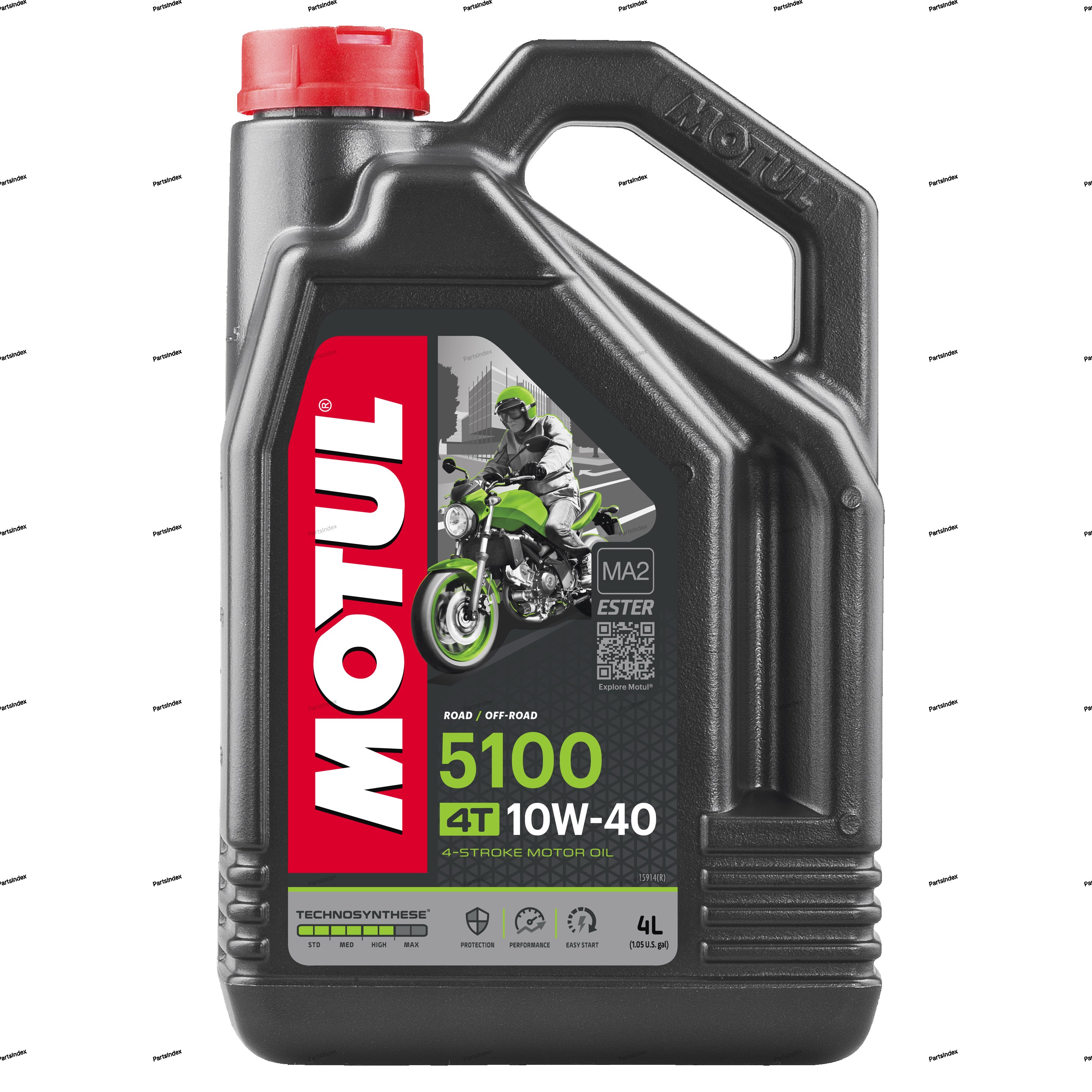 Масло моторное синтетическое MOTUL 5100 4T 10W-40, 4л