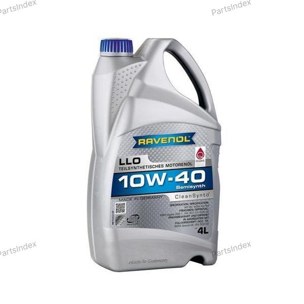 Масло моторное полусинтетическое RAVENOL LLO 10W-40, 4л