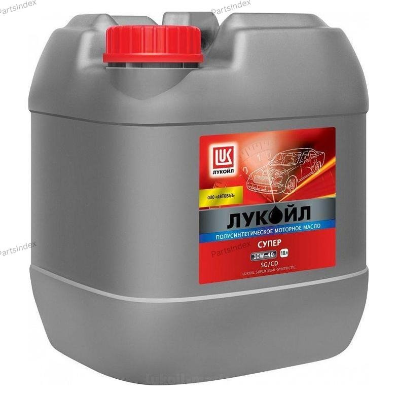 Масло моторное полусинтетическое LUKOIL SUPER 10W-40, 18л