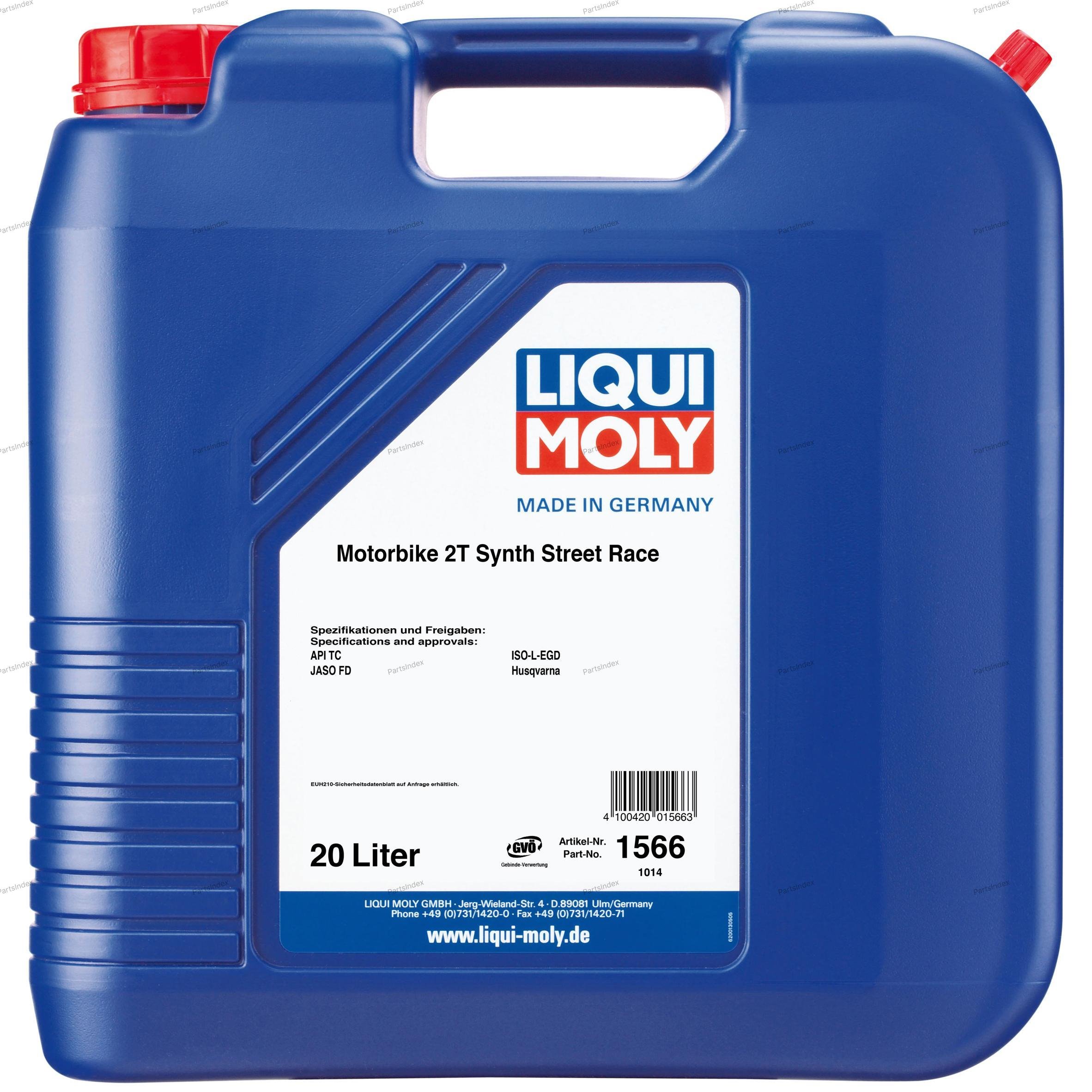Масло моторное синтетическое LIQUI MOLY Motorrad Synth 2T, 20л