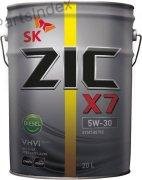 Масло моторное синтетическое ZIC X7 DIESEL 5W-30, 20л