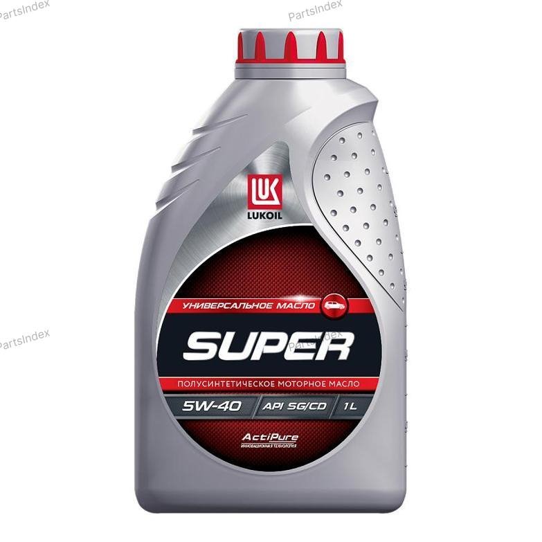 Масло моторное полусинтетическое LUKOIL SUPER 5W-40, 1л