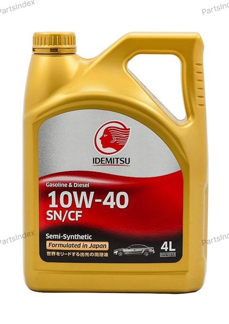 Масло моторное полусинтетическое IDEMITSU SEMI-SYNTHETIC 10W-40, 4л