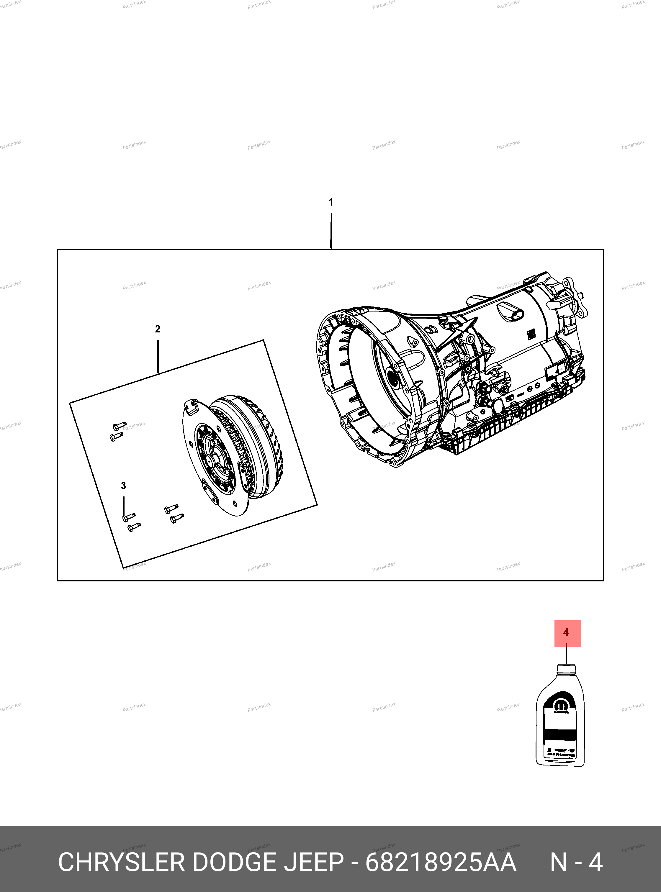 FLUID AUTOMATIC TRANSMISSION QUART