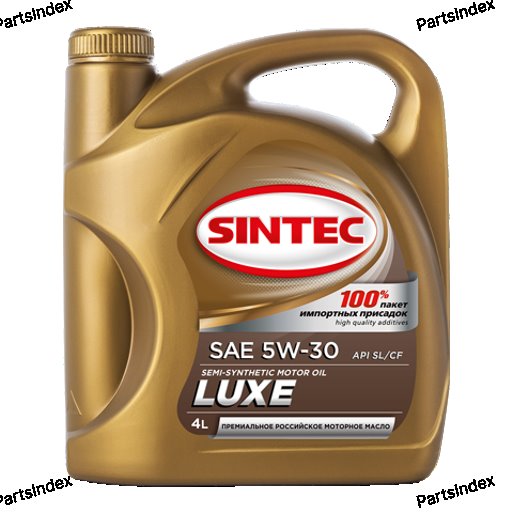 Масло моторное полусинтетическое SINTEC LUXE 5W-30, 4л