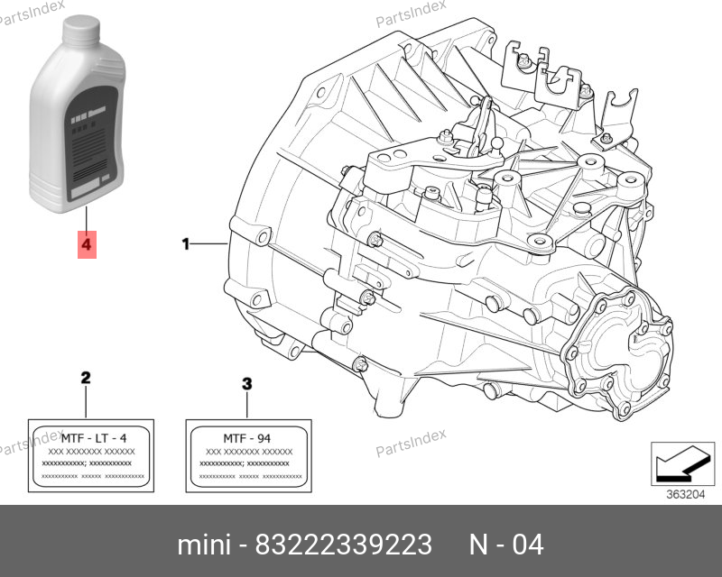 Масло для МКПП MTF-LT-4