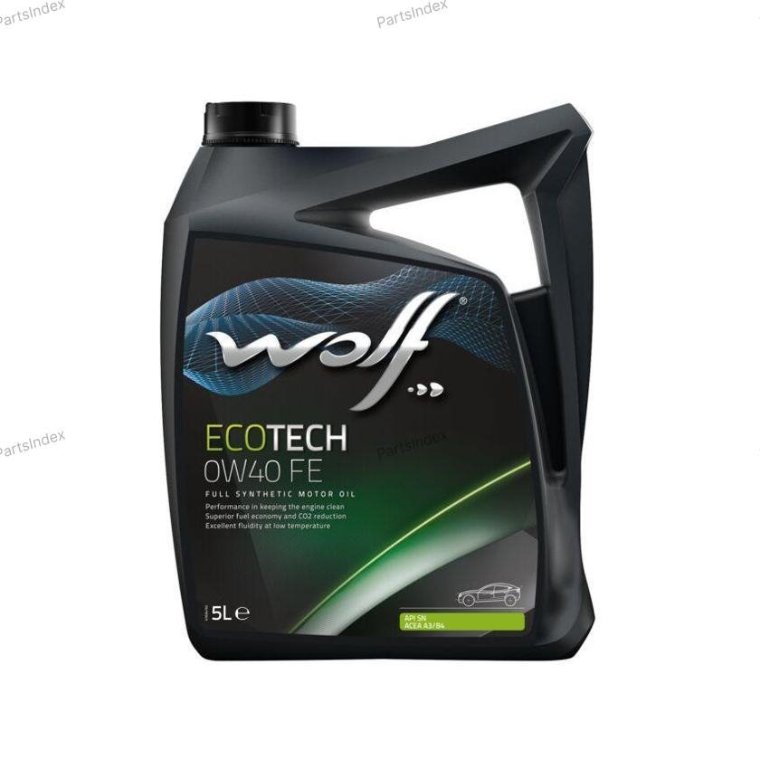 Масло моторное синтетическое WOLF ECOTECH  FE 0W-40, 5л