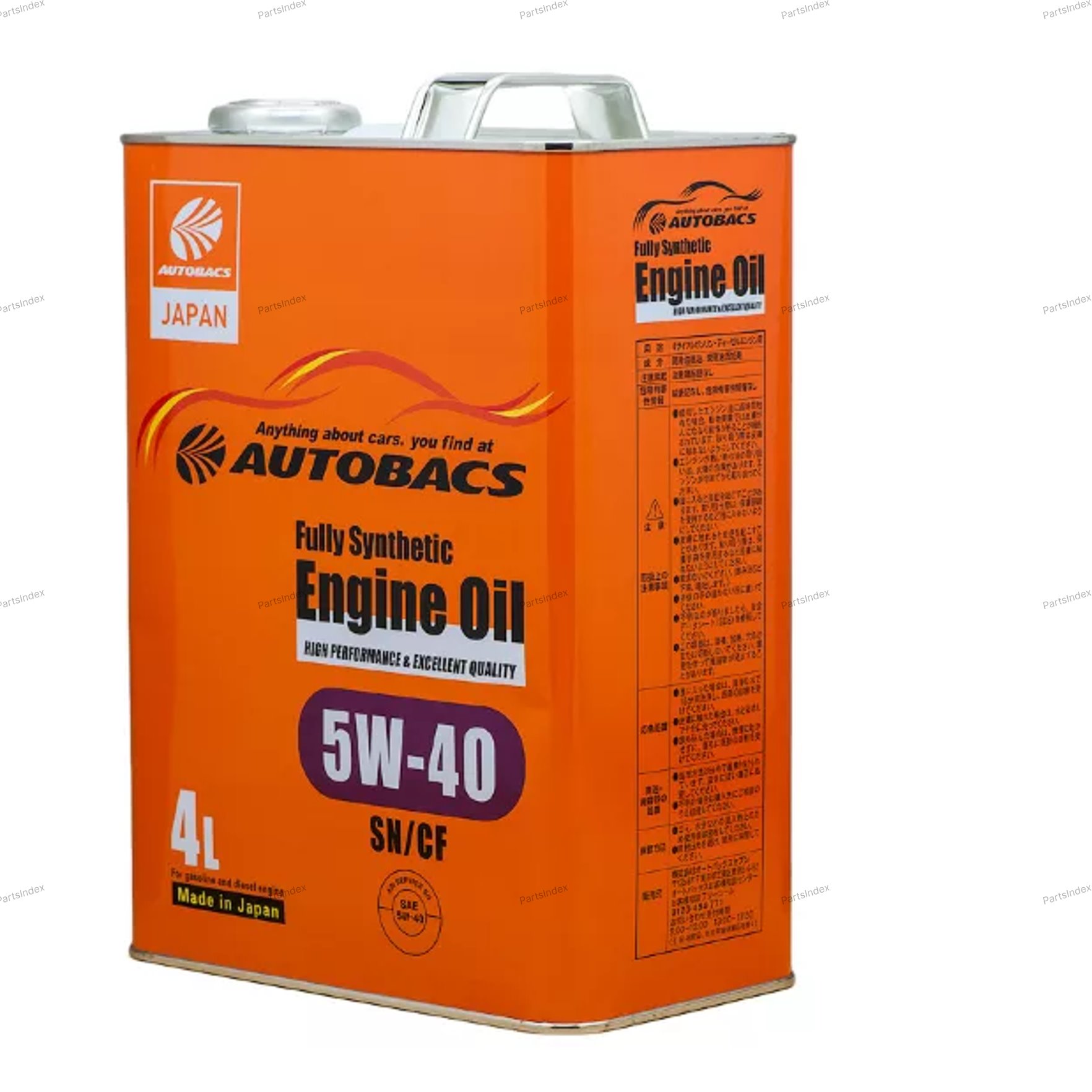 Масло моторное синтетическое AUTOBACS 5W-40, 4л