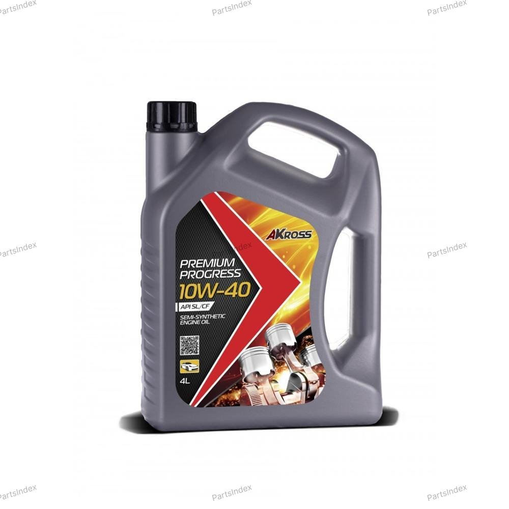 Масло моторное полусинтетическое AKROSS PREMIUM PROGRESS 10W-40, 4л