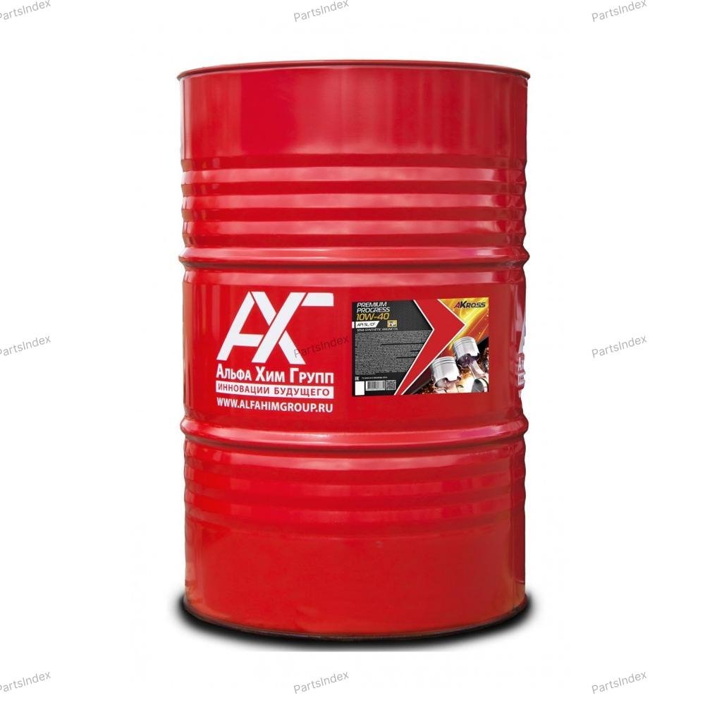 Масло моторное полусинтетическое AKROSS PREMIUM PROGRESS 10W-40, 200л