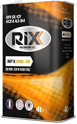 Масло моторное полусинтетическое RIXX 10W-40, 4л