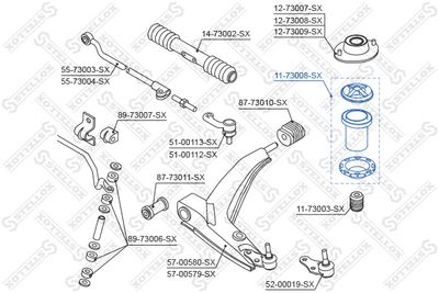 1173008SX STELLOX Защитный колпак  пыльник, амортизатор