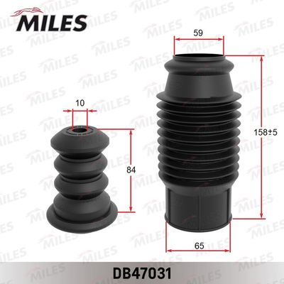 DB47031 MILES Пылезащитный комплект, амортизатор