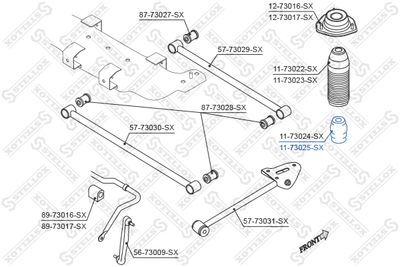 1173025SX STELLOX Буфер, амортизация