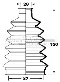 FCB6023 FIRST LINE Пыльник, приводной вал