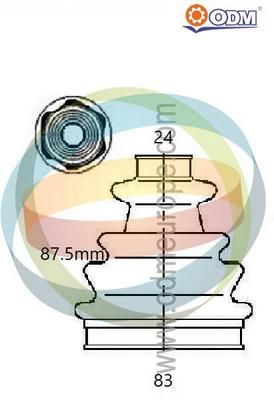 21990471 Multiparts Комплект пыльника, приводной вал