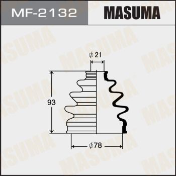 MF2132 MASUMA Комплект пыльника, приводной вал