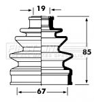 FCB2355 FIRST LINE Пыльник, приводной вал