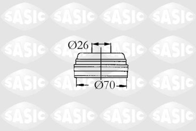 9004711 SASIC Комплект пыльника, приводной вал