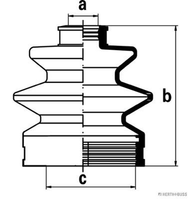 J2888001 HERTH+BUSS JAKOPARTS Комплект пыльника, приводной вал