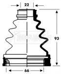 BCB2805 BORG & BECK Пыльник, приводной вал