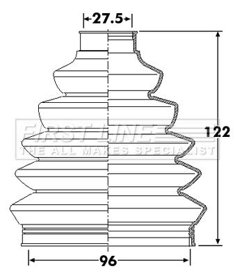 FCB6248 FIRST LINE Пыльник, приводной вал