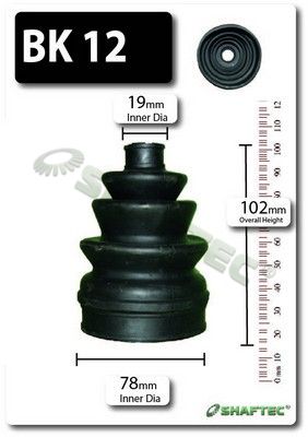 BK12 SHAFTEC Комплект пыльника, приводной вал