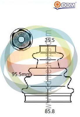 21990499 Multiparts Комплект пыльника, приводной вал