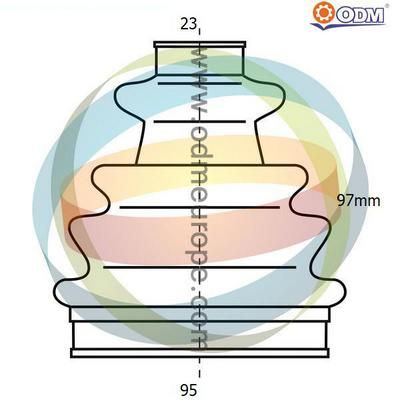 21990110 Multiparts Комплект пыльника, приводной вал