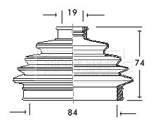 BCB2001 BORG & BECK Пыльник, приводной вал