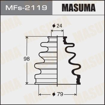 MFs2119 MASUMA Комплект пыльника, приводной вал