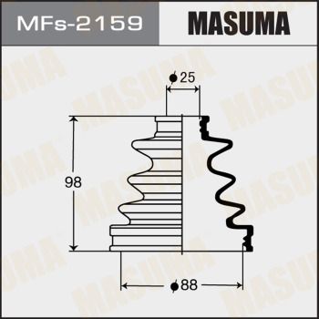 MFs2159 MASUMA Комплект пыльника, приводной вал