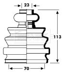 BCB2794 BORG & BECK Комплект пыльника, приводной вал