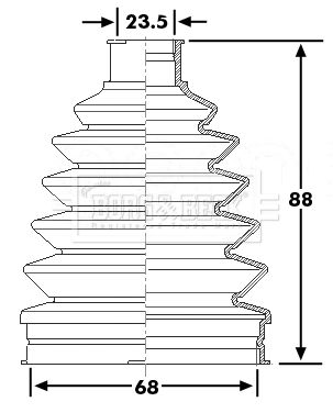 BCB6270 BORG & BECK Пыльник, приводной вал