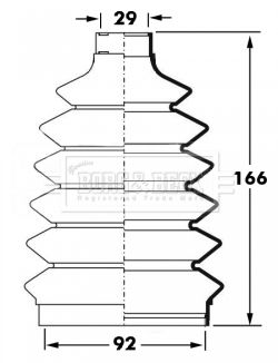 BCB6042 BORG & BECK Пыльник, приводной вал