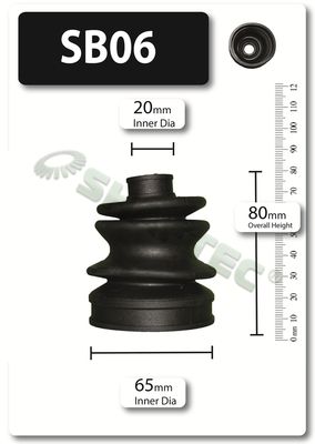 SB06 SHAFTEC Комплект пыльника, приводной вал