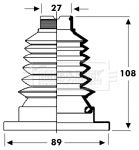 BCB2802 BORG & BECK Пыльник, приводной вал