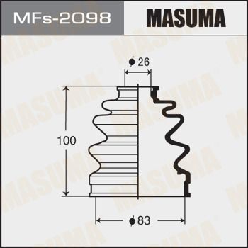 MFs2098 MASUMA Комплект пыльника, приводной вал