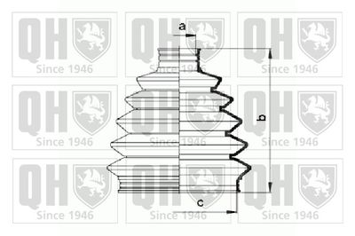QJB873 QUINTON HAZELL Комплект пыльника, приводной вал