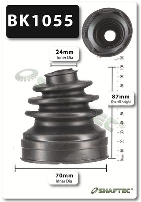 BK1055 SHAFTEC Комплект пыльника, приводной вал