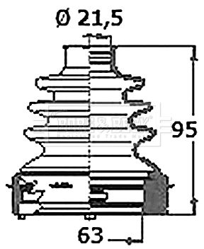 BCB6335 BORG & BECK Комплект пыльника, приводной вал