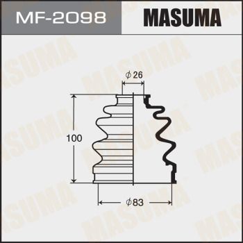 MF2098 MASUMA Комплект пыльника, приводной вал