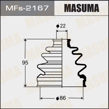 MFs2167 MASUMA Комплект пыльника, приводной вал