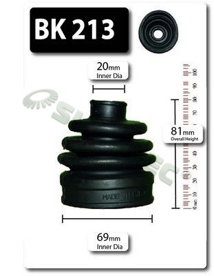 BK213 SHAFTEC Комплект пыльника, приводной вал