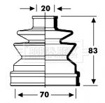 BCB2793 BORG & BECK Пыльник, приводной вал