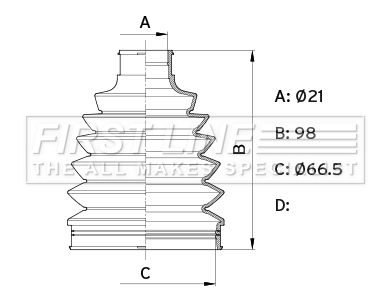 FCB6421 FIRST LINE Пыльник, приводной вал