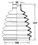 BCB2362 BORG & BECK Пыльник, приводной вал