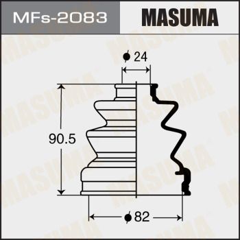 MFs2083 MASUMA Комплект пыльника, приводной вал