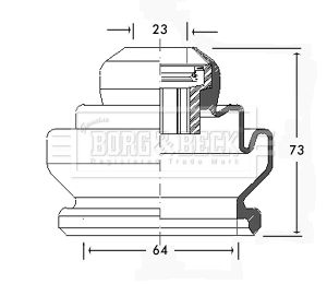 BCB2440 BORG & BECK Пыльник, приводной вал